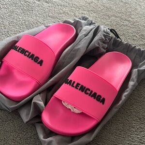 Balenciaga Women's Pink Slides